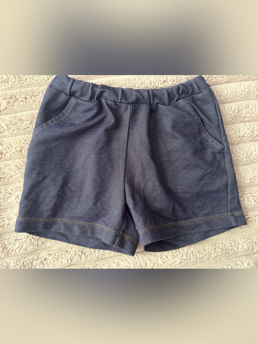 🌸4/$20🌸Toddler Girls Dark Blue Elastic Waist Denim Style Shorts